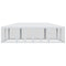vidaXL - Partytent - met - 12 - mesh - zijwanden - 8x4 - m - HDPE - wit