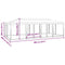 vidaXL - Partytent - met - 12 - mesh - zijwanden - 8x4 - m - HDPE - wit