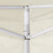 vidaXL - Partytent - met - 2 - zijwanden - inklapbaar - 2x2 - m - staal - crème