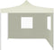 vidaXL - Partytent - met - 2 - zijwanden - inklapbaar - 2x2 - m - staal - crème