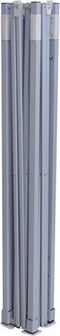 vidaXL - Partytent - met - 2 - zijwanden - inklapbaar - 3x3 - m - staal - wit