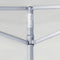 vidaXL - Partytent - met - 2 - zijwanden - inklapbaar - 3x3 - m - staal - wit