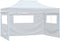 vidaXL - Partytent - met - 3 - zijwanden - inklapbaar - 3x4,5 - m - wit