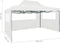 vidaXL - Partytent - met - 3 - zijwanden - inklapbaar - 3x4 - m - staal - wit
