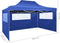 vidaXL - Partytent - met - 3 - zijwanden - inklapbaar - 3x4 - m - staal - blauw