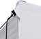 vidaXL - Partytent - met - 3 - zijwanden - inklapbaar - 3x4 - m - staal - wit