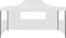vidaXL - Partytent - met - 3 - zijwanden - inklapbaar - 3x4 - m - staal - wit