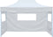 vidaXL - Partytent - met - 3 - zijwanden - inklapbaar - 3x4 - m - staal - wit