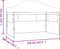 vidaXL - Partytent - met - 3 - zijwanden - inklapbaar - 3x4 - m - staal - wit