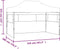 vidaXL - Partytent - met - 3 - zijwanden - inklapbaar - 3x4 - m - staal - blauw