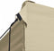 vidaXL - Partytent - met - 3 - zijwanden - inklapbaar - 3x4 - m - staal - crème
