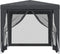 vidaXL-Partytent-met-4-mesh-zijwanden-2,5x2,5-m-HDPE-antracietkleurig