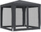 vidaXL-Partytent-met-4-mesh-zijwanden-2,5x2,5-m-HDPE-antracietkleurig
