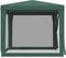 vidaXL - Partytent - met - 4 - mesh - zijwanden - 2,5x2,5 - m - HDPE - groen