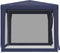 vidaXL - Partytent - met - 4 - mesh - zijwanden - 2,5x2,5 - m - HDPE - blauw
