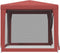 vidaXL - Partytent - met - 4 - mesh - zijwanden - 2,5x2,5 - m - HDPE - rood
