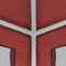 vidaXL - Partytent - met - 4 - mesh - zijwanden - 2,5x2,5 - m - HDPE - rood