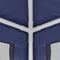 vidaXL - Partytent - met - 4 - mesh - zijwanden - 2,5x2,5 - m - HDPE - blauw