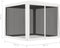 vidaXL - Partytent - met - 4 - mesh - zijwanden - 2,5x2,5 - m - wit