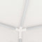 vidaXL - Partytent - met - 4 - mesh - zijwanden - 2,5x2,5 - m - wit