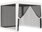 vidaXL - Partytent - met - 4 - mesh - zijwanden - 2,5x2,5 - m - wit