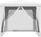 vidaXL - Partytent - met - 4 - mesh - zijwanden - 2,5x2,5 - m - wit