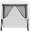 vidaXL - Partytent - met - 4 - mesh - zijwanden - 2x2 - m - wit