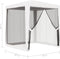 vidaXL - Partytent - met - 4 - mesh - zijwanden - 2x2 - m - wit