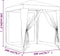 vidaXL - Partytent - met - 4 - mesh - zijwanden - 2x2 - m - wit