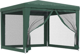 vidaXL-Partytent-met-4-mesh-zijwanden-3x3-m-HDPE-groen