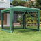 vidaXL-Partytent-met-4-mesh-zijwanden-3x3-m-HDPE-groen