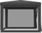 vidaXL - Partytent - met - 4 - mesh - zijwanden - 3x3 - m - HDPE - antracietkleurig