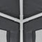 vidaXL - Partytent - met - 4 - mesh - zijwanden - 3x3 - m - HDPE - antracietkleurig
