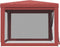 vidaXL - Partytent - met - 4 - mesh - zijwanden - 3x3 - m - HDPE - rood