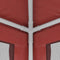 vidaXL - Partytent - met - 4 - mesh - zijwanden - 3x3 - m - HDPE - rood
