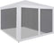 vidaXL - Partytent - met - 4 - mesh - zijwanden - 3x3 - m