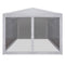 vidaXL - Partytent - met - 4 - mesh - zijwanden - 3x3 - m