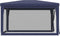 vidaXL - Partytent - met - 4 - mesh - zijwanden - 3x4 - m - HDPE - blauw