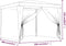 vidaXL - Partytent - met - 4 - mesh - zijwanden - 3x4 - m - HDPE - blauw
