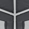 vidaXL - Partytent - met - 4 - mesh - zijwanden - 3x4 - m - HDPE - antracietkleurig