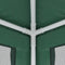 vidaXL - Partytent - met - 4 - mesh - zijwanden - 3x4 - m - HDPE - groen