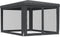 vidaXL - Partytent - met - 4 - mesh - zijwanden - 3x4 - m - HDPE - antracietkleurig