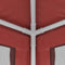 vidaXL - Partytent - met - 4 - mesh - zijwanden - 3x4 - m - HDPE - rood