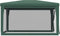 vidaXL - Partytent - met - 4 - mesh - zijwanden - 3x4 - m - HDPE - groen