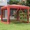 vidaXL - Partytent - met - 4 - mesh - zijwanden - 4x3 - m