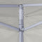 vidaXL - Partytent - met - 4 - zijwanden - inklapbaar - 2x2 - m - staal - crème