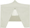 vidaXL - Partytent - met - 4 - zijwanden - inklapbaar - 2x2 - m - staal - crème