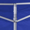 vidaXL - Partytent - met - 4 - zijwanden - inklapbaar - 2x2 - m - staal - blauw