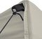vidaXL - Partytent - met - 4 - zijwanden - inklapbaar - 2x2 - m - staal - crème