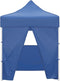 vidaXL - Partytent - met - 4 - zijwanden - inklapbaar - 2x2 - m - staal - blauw